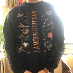 Vintage guitar sweatshirt